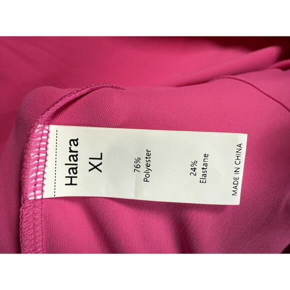 NWT Halara Bright Pink Romper with Open Back Size XL - Picture 6 of 7
